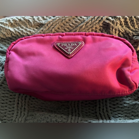 Prada Handbags - Authentic Prada Pink Nylon Vela Cosmetic Pouch / Toiletry Bag